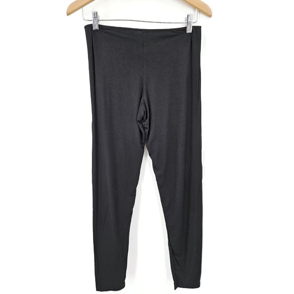 NWOT Elita Black Bamboo Spandex Leggings Womens XL Pants - Picture 3 of 5